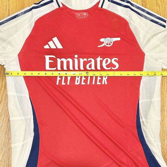Adidas Arsenal Home 24/25 Men’s Size L-XL Red Blue White Authentic Soccer Jersey - Picture 10 of 13